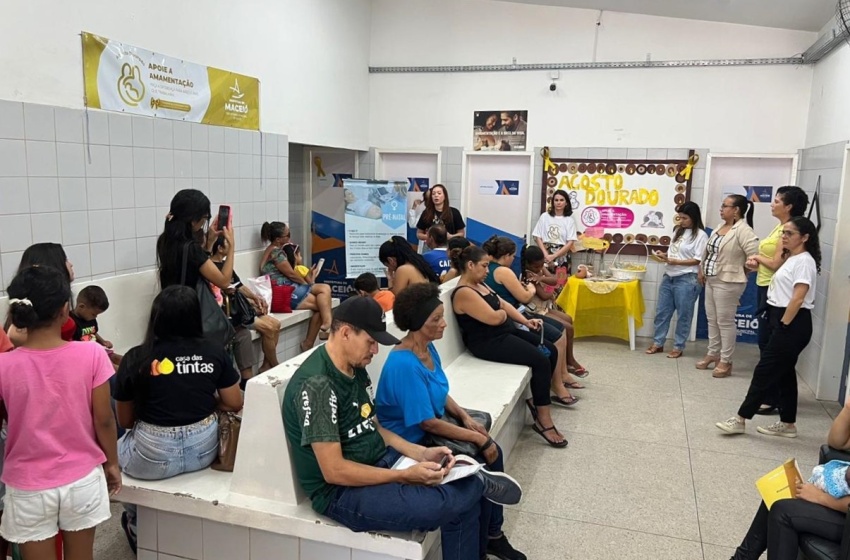 Unidades de Saúde de Maceió sensibilizam usuários  sobre benefícios do leite materno