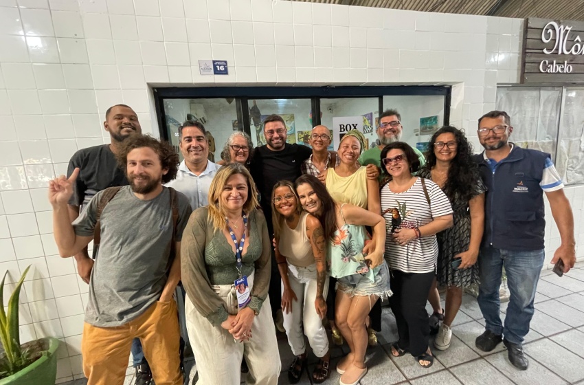 FMAC participa de momento comemorativo com artistas responsáveis pela revitalização do muralismo do Porto de Maceió