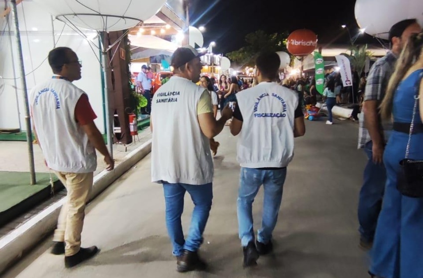Vigilância Sanitária fiscalizou a venda de alimentos durante a  Expoagro 2023