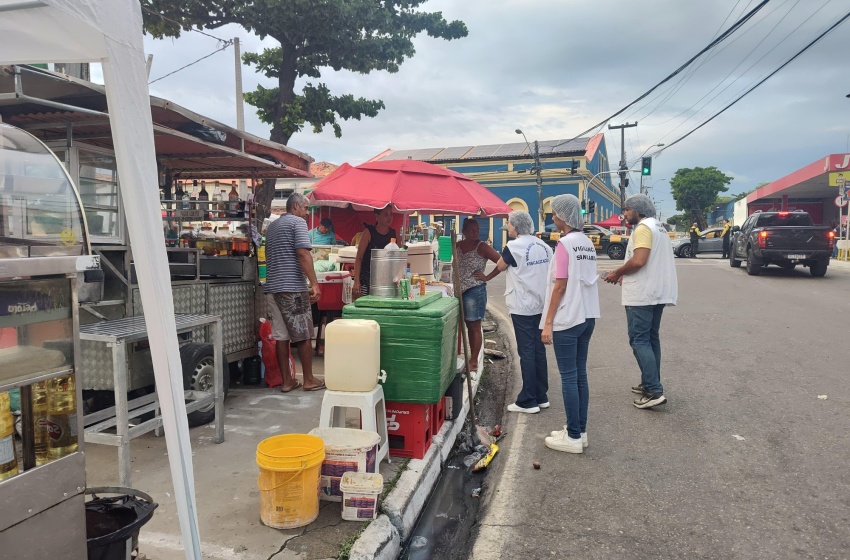 Vigilância Sanitária realiza fiscalização no comércio ambulante do Verão Massayó