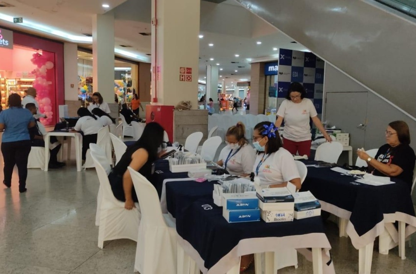 Ação educativa e testagem rápida mobilizaram população no final de semana