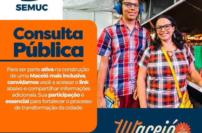 Prefeitura de Maceió abre consulta pública sobre acessibilidade na cidade