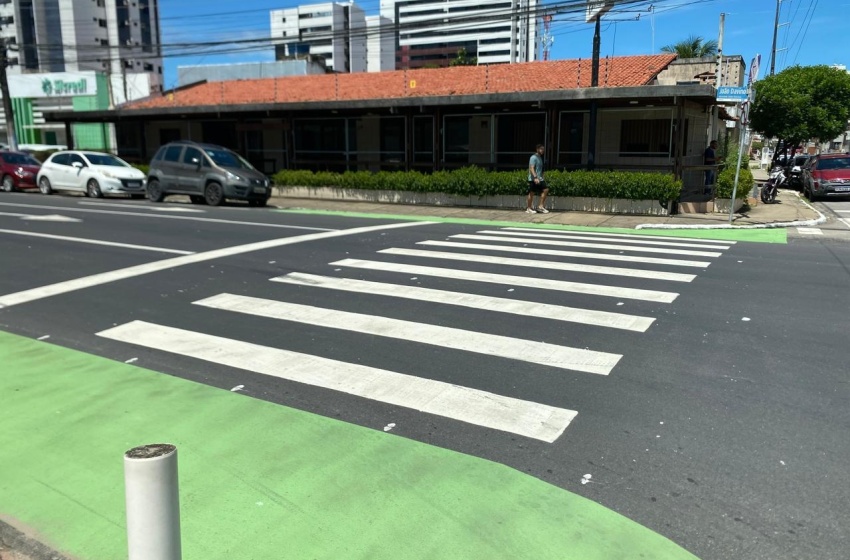 DMTT inicia implantação de áreas de espera para travessia de pedestres