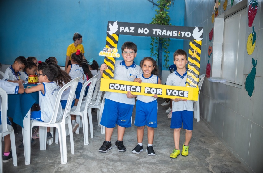 Departamento de Trânsito encerra Maio Amarelo com ação voltada a crianças