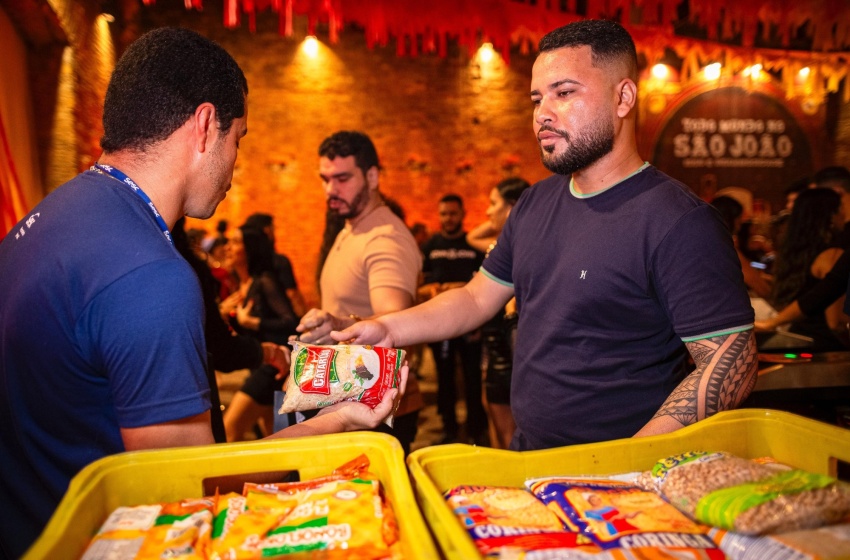 Alimentos arrecadados no São João Massayó já somam 3,6 toneladas