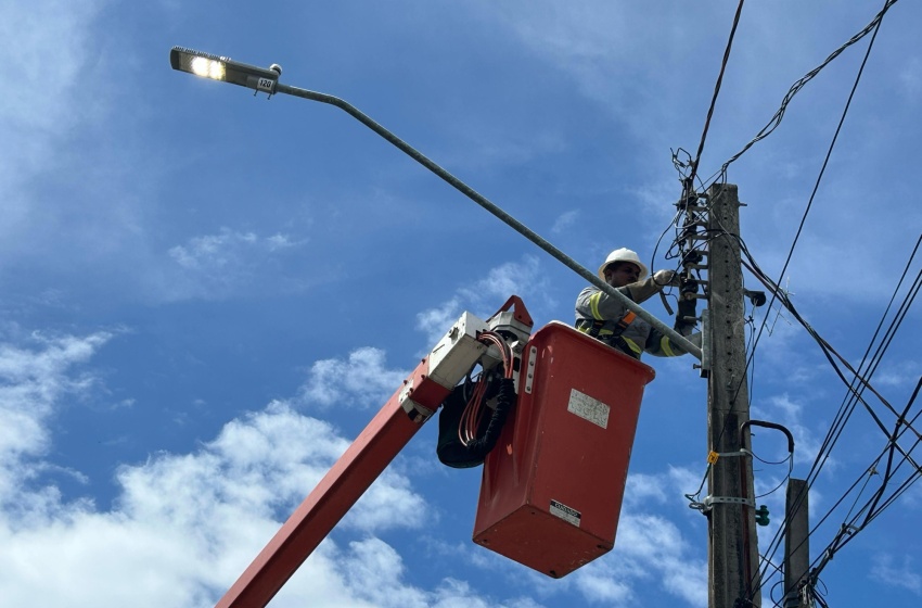 Ilumina implanta 195 luminárias de LED no bairro da Gruta de Lourdes