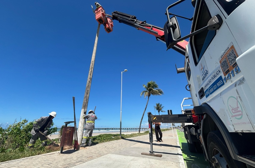 Prefeitura moderniza iluminação em áreas públicas de Maceió