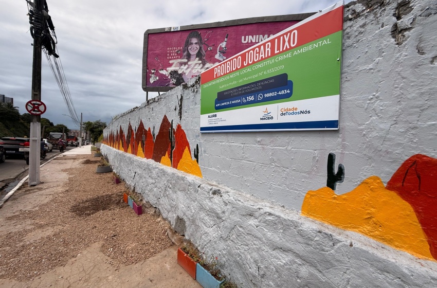 Autarquia de Limpeza Urbana transforma pontos de lixo com ações de revitalização