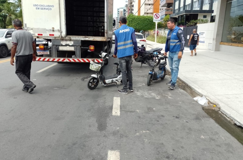Semsc apreende bicicletas elétricas usadas em aluguel irregular na orla de Maceió