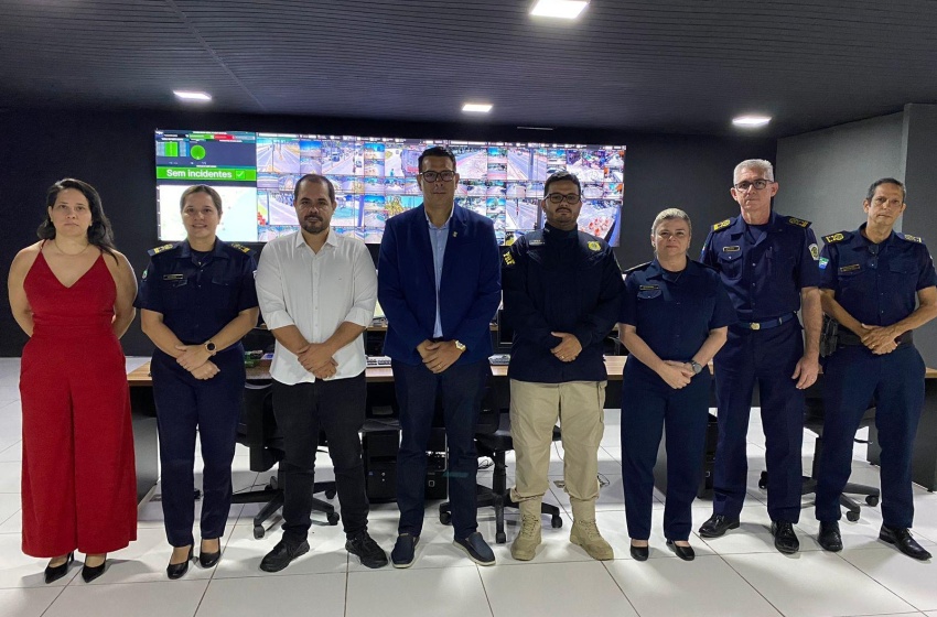 Polícia Rodoviária Federal conhece sistema de videomonitoramento da Guarda Civil Municipal