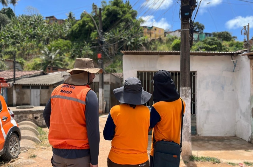 Defesa Civil de Maceió realiza nova etapa de mapeamento de áreas de risco