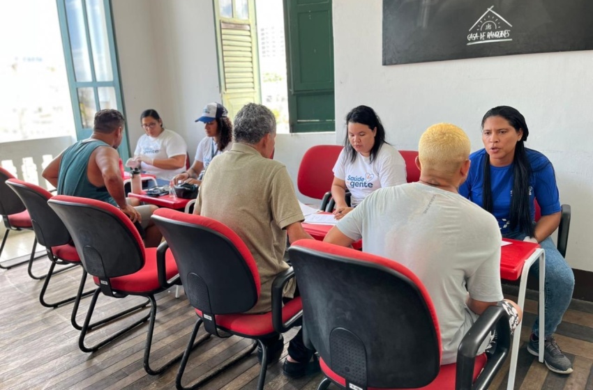 Saúde realiza ação para público em vulnerabilidade social na Casa de Ranquines