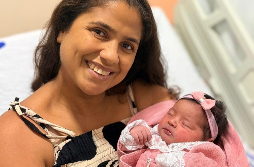 Maternidade do Hospital da Cidade dá boas-vindas à primeira bebê do ano, Esther