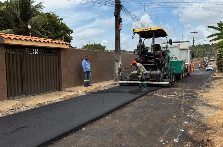 Pavimentação asfáltica chega a mais vias de Ipioca