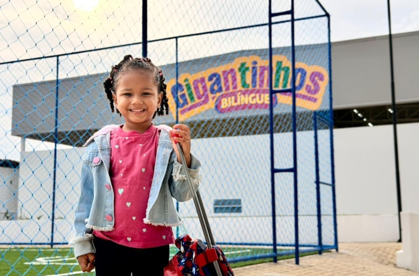 Ano letivo começa em novos Gigantinhos, bilíngues e em tempo integral, nos bairros Garça Torta e Feitosa