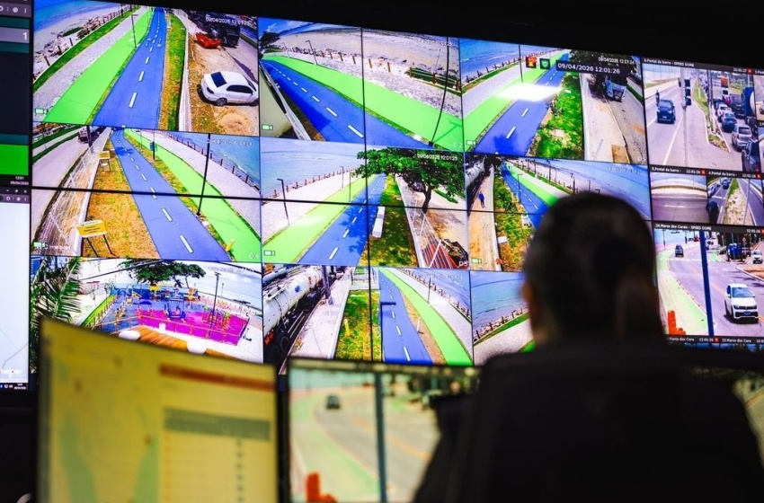 Câmeras de videomonitoramento reforçam segurança na nova orla de Maceió