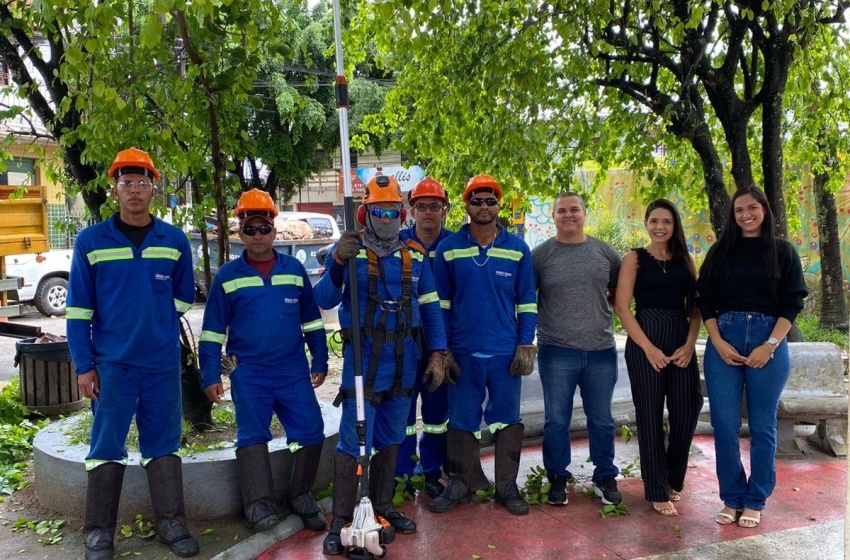 Saúde do Trabalhador reforça segurança laboral em ação de poda de árvores em Maceió