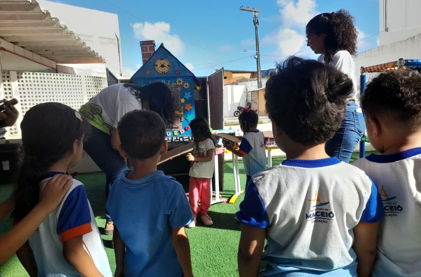 Gigantinhos Poço comemora aniversário com ações de cidadania e saúde para comunidade escolar