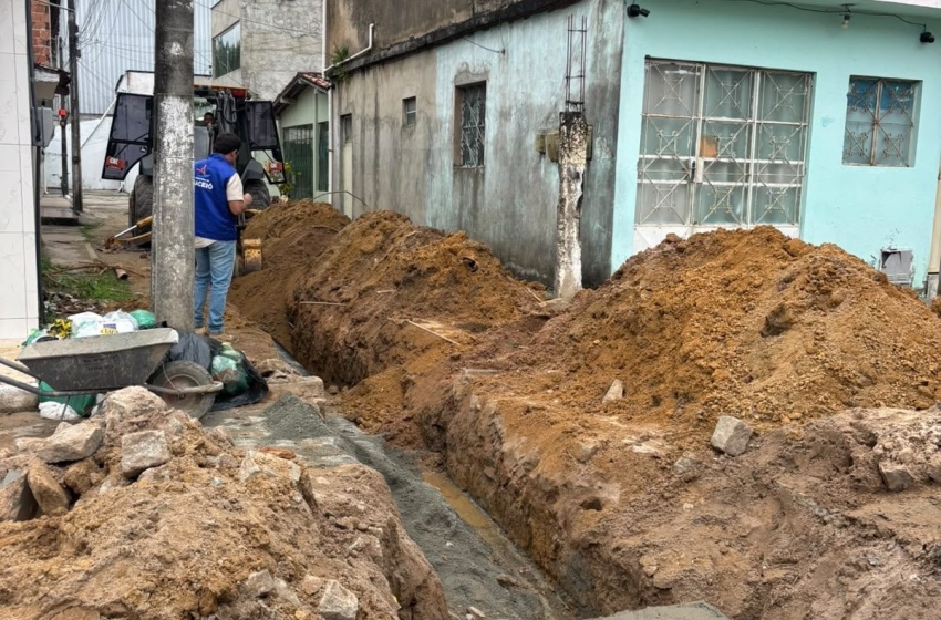 Infraestrutura inicia implantação de sistema de drenagem no Tabuleiro do Martins
