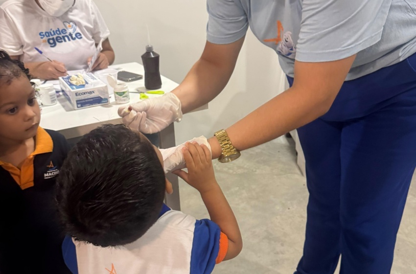 Saúde leva suplementação de vitamina A ao Gigantinho no Santos Dumont