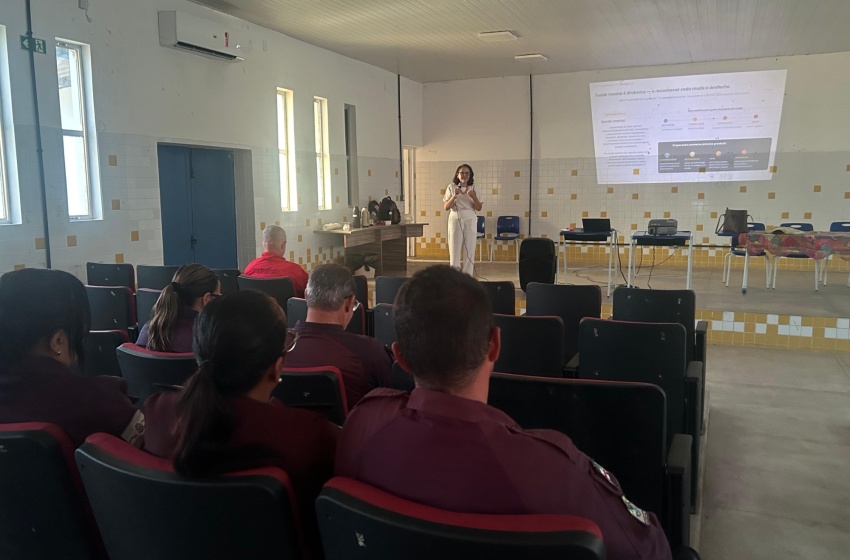 Guardas Municipais recebem palestra sobre saúde mental e autocuidado