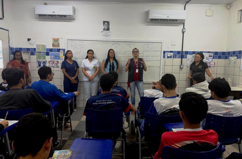 Saúde leva ações educativas e de prevenção a escolas públicas de Maceió