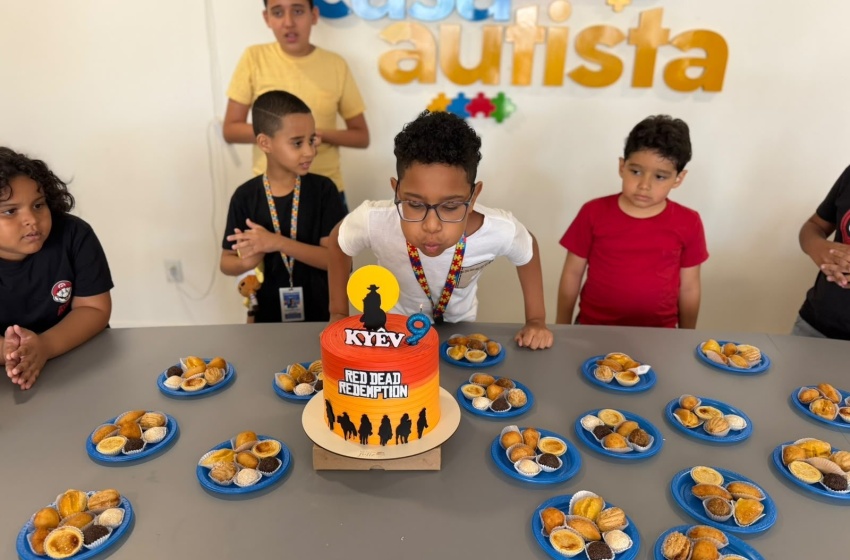 “Aqui é meu lugar preferido”, diz criança ao escolher Casa do Autista para comemorar aniversário de 9 anos