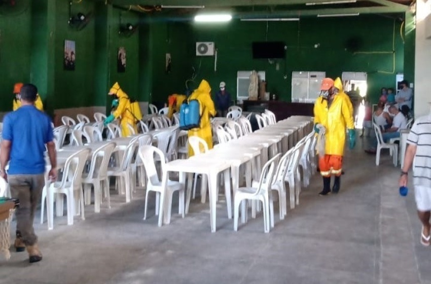 Combate à covid-19: Casa de Passagem recebe desinfecção