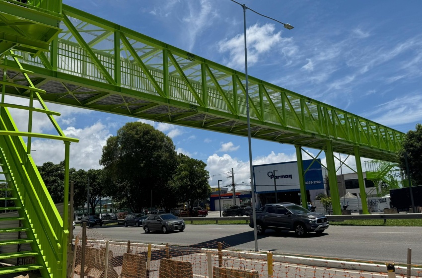 Passarela do Canaã tem mais de 90% dos serviços concluídos