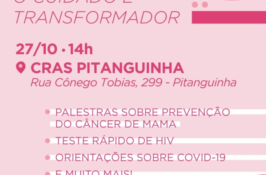 Usuárias do Cras Pitanguinha recebem ações do Maceió Rosa nesta terça