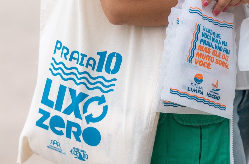 Desenvolvimento Sustentável participa do Projeto Praia 10 Lixo Zero, na Ponta Verde