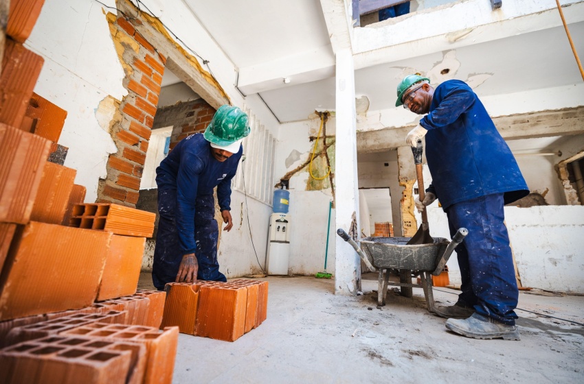 Obras na Casa do Idoso seguem em ritmo acelerado e estão 90% concluídas