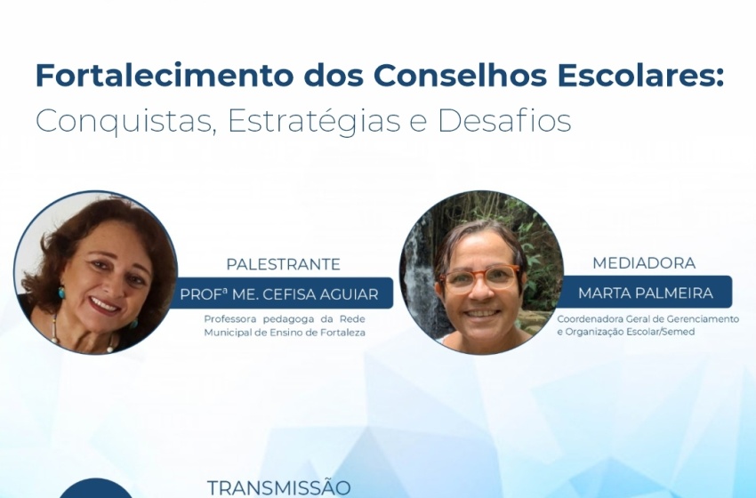 Em live, Educação debate fortalecimento de conselhos escolares