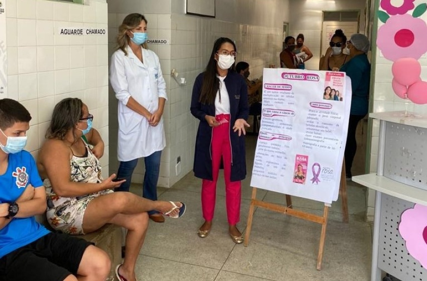 Outubro Rosa na Unidade de Saúde Waldomiro Alencar reforça orientações sobre câncer de mama