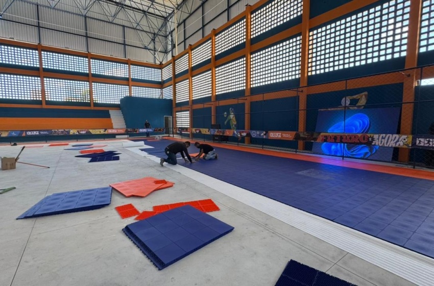 Reforma do Ginásio Tenente Madalena está em fase de conclusão