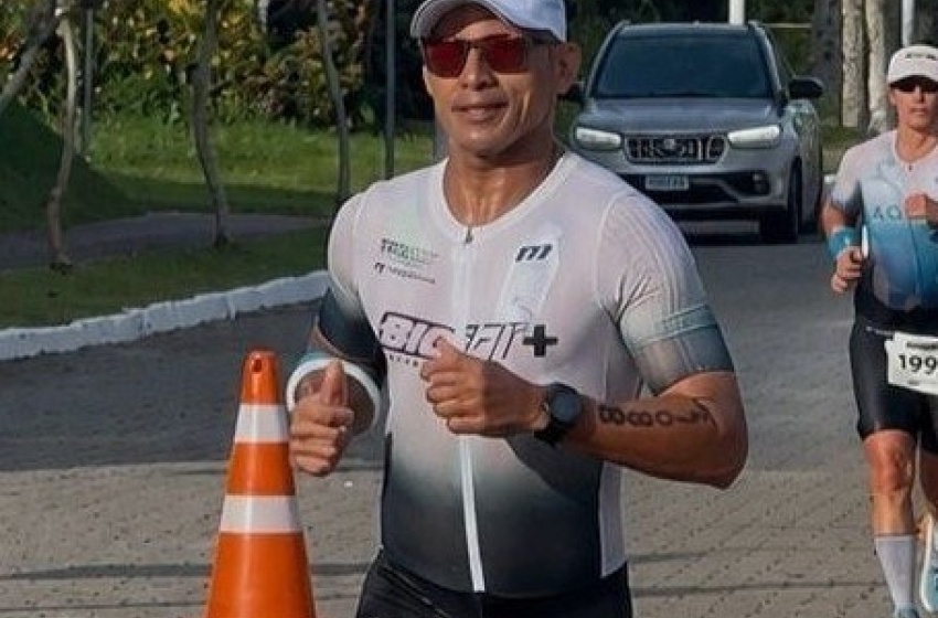 Guarda municipal participa pela sexta vez de competição de triathlon IronMan, em Florianópolis