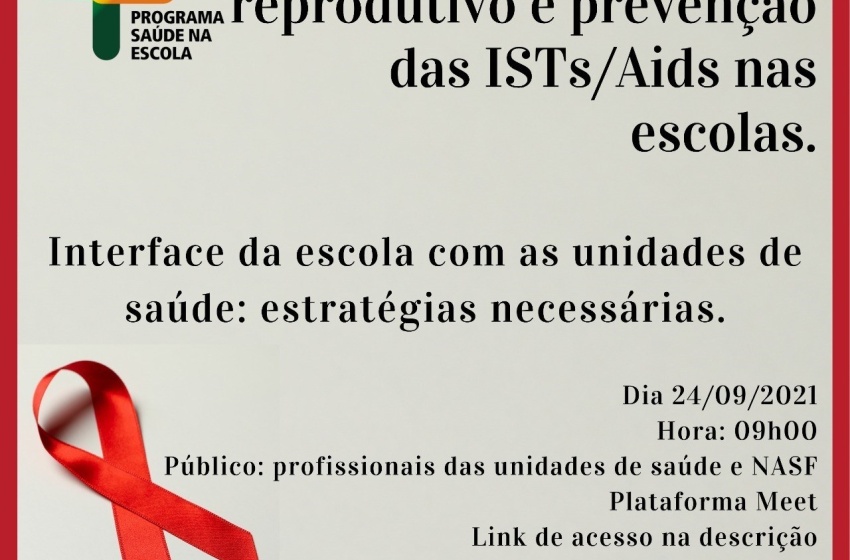 Saúde promove live sobre prevenção e controle das ISTs