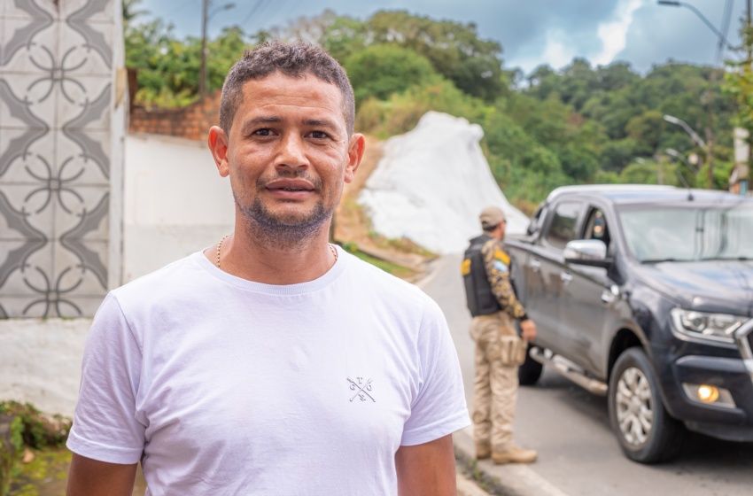 “Com a obra da encosta, agora temos segurança” afirma José Ronaldo, morador de Fernão Velho