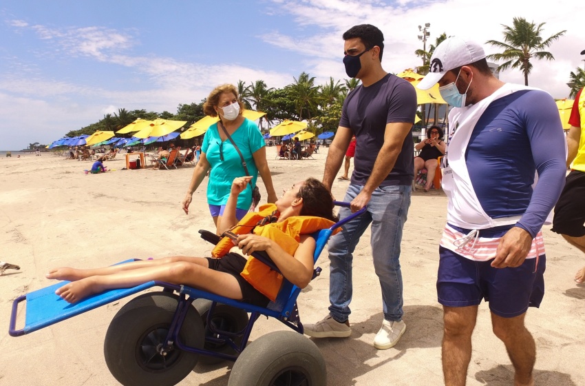 Prefeitura participa de edição especial do Praia Acessível