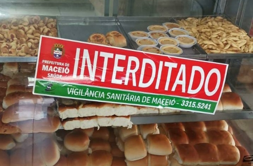Vigilância interdita panificação e apreende uma tonelada de alimentos impróprios para consumo