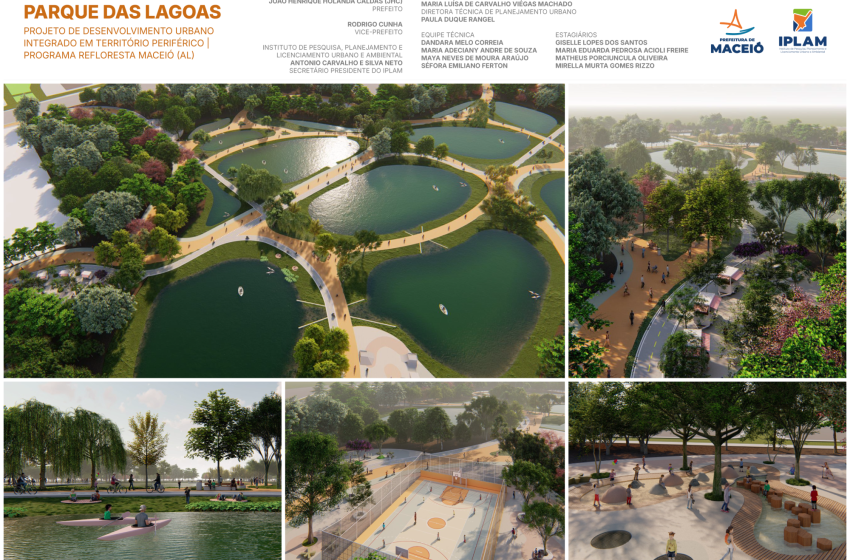 Projeto Parque das Lagoas coloca Maceió entre as finalistas do Mapa de Iniciativas Urbanas