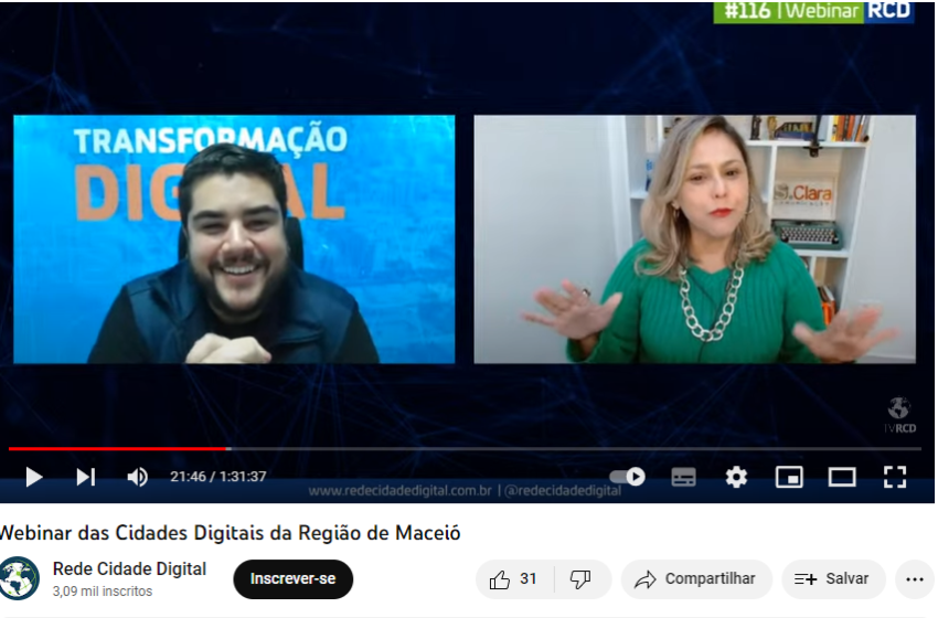 Webnar Cidades Digitais: Secretário destaca iniciativas inovadoras para o desenvolvimento de Maceió