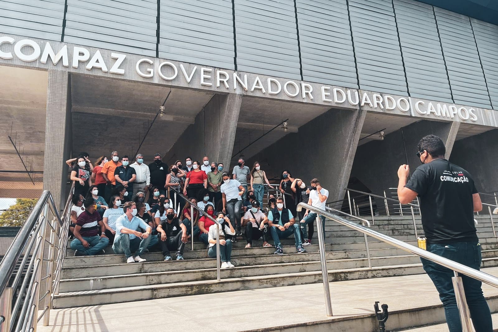 Equipe da Sedet no Compaz Governador Eduardo Campos. Foto: Ascom Sedet