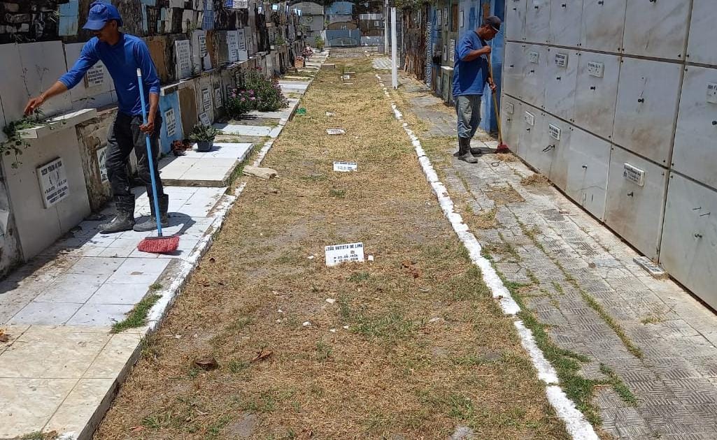 Cemitérios da capital recebem reparos. Foto: Ascom Sudes